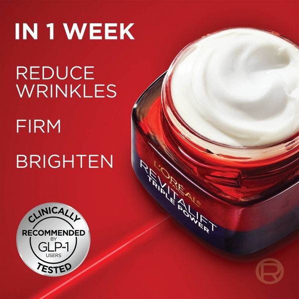 L'Oreal Paris Revitalift Triple Power Fragrance Free Anti-Aging Face Moisturizer - 1.7oz