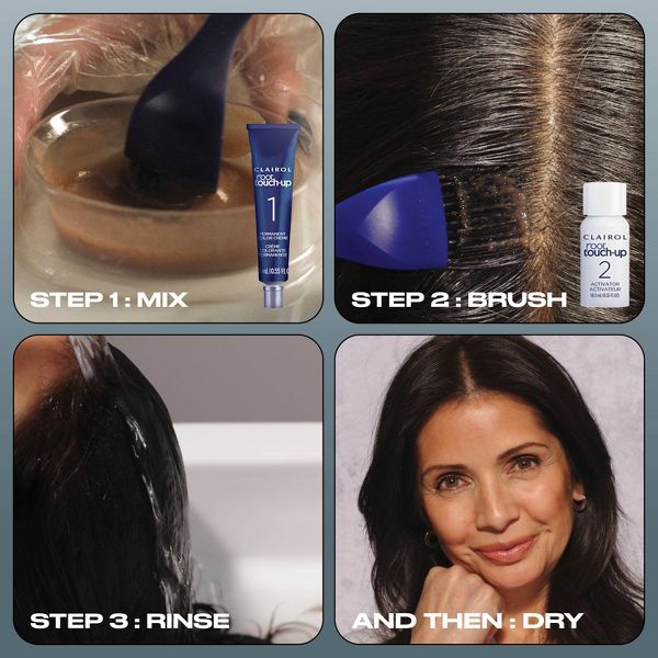 Clairol Root Touch-Up Permanent Hair Color - 2 Black Hair Dye Kit