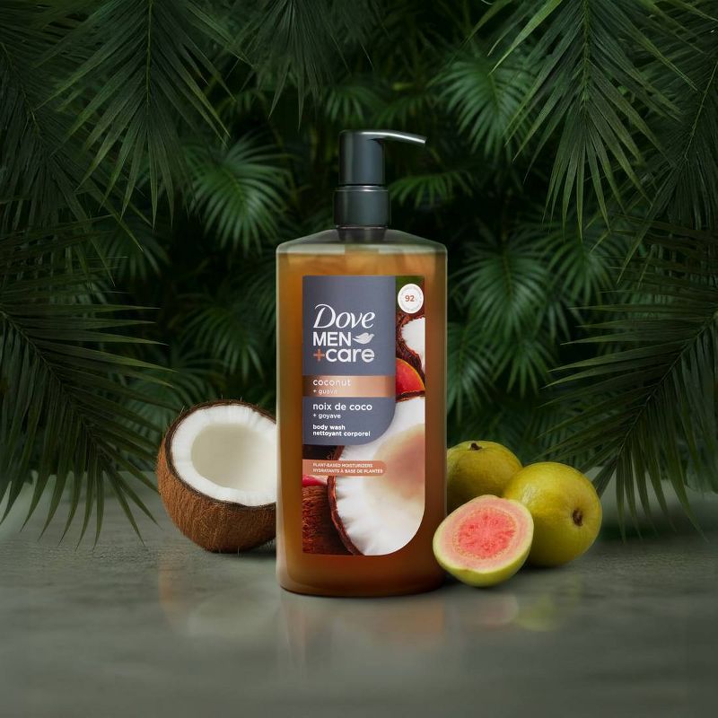 Dove Men+Care Plant-Based Moisturizers Body Wash - Coconut + Guava - 26 fl oz