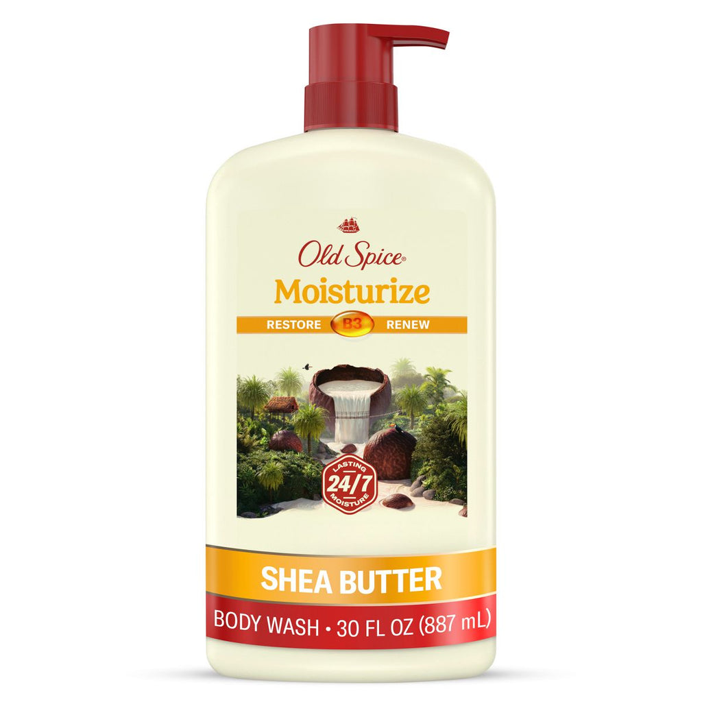 Old Spice Men's Body Wash - Moisturize with Shea Butter - 30 fl oz