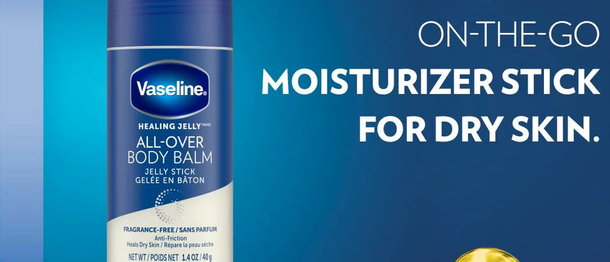 Vaseline All-Over Body Balm Stick Unscented - 1.4oz