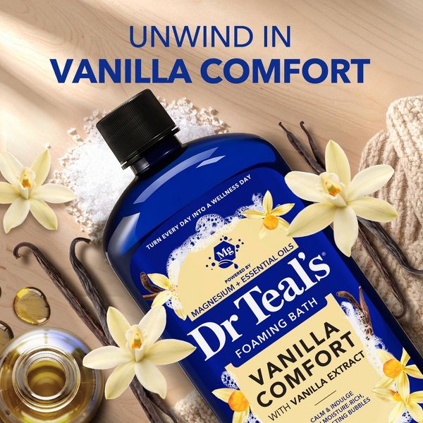 Dr Teal's Vanilla Comfort Foaming Bubble Bath - 34 fl oz
