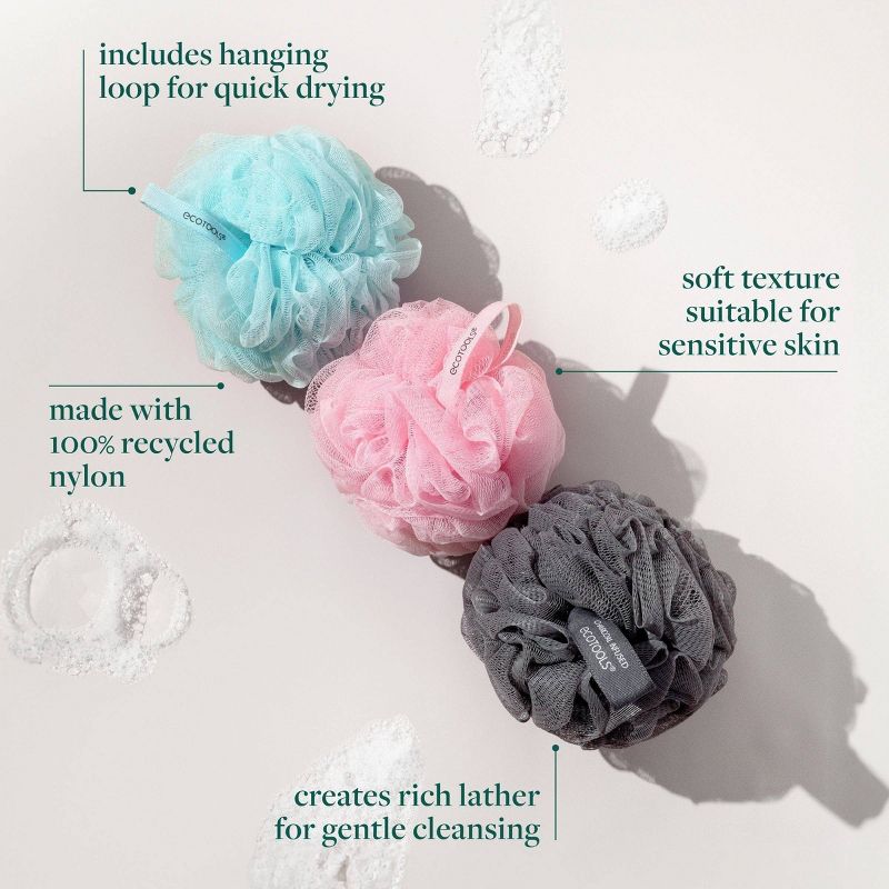 EcoTools EcoPouf Loofahs - 3ct