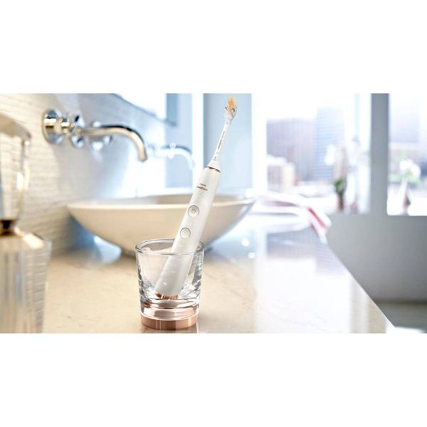 Philips Sonicare DiamondClean Smart 9700 Electric Toothbrush with Brush Head - Rose Gold