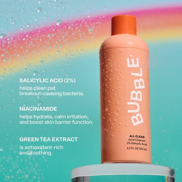 Bubble Skincare All Clear Anti Breakout Cleanser - 4.2 fl oz