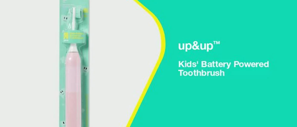 Kids' Battery Powered Electric Toothbrush - Light Pink - up&up™