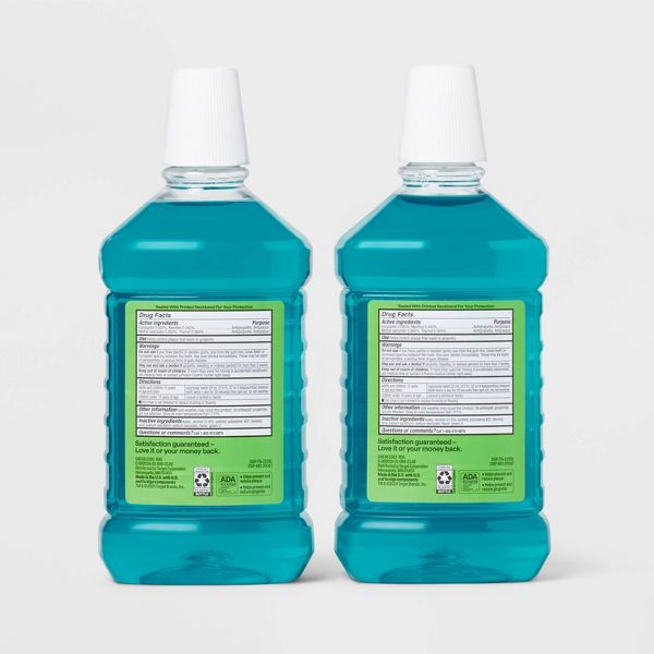 Antiseptic Blue Mint Mouthwash - 50.7 fl oz - up&up™