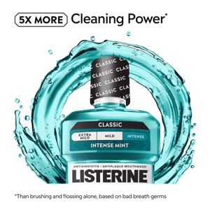 Listerine Antiseptic Intense Mouthwash for Bad Breath - Cool Mint - 1L