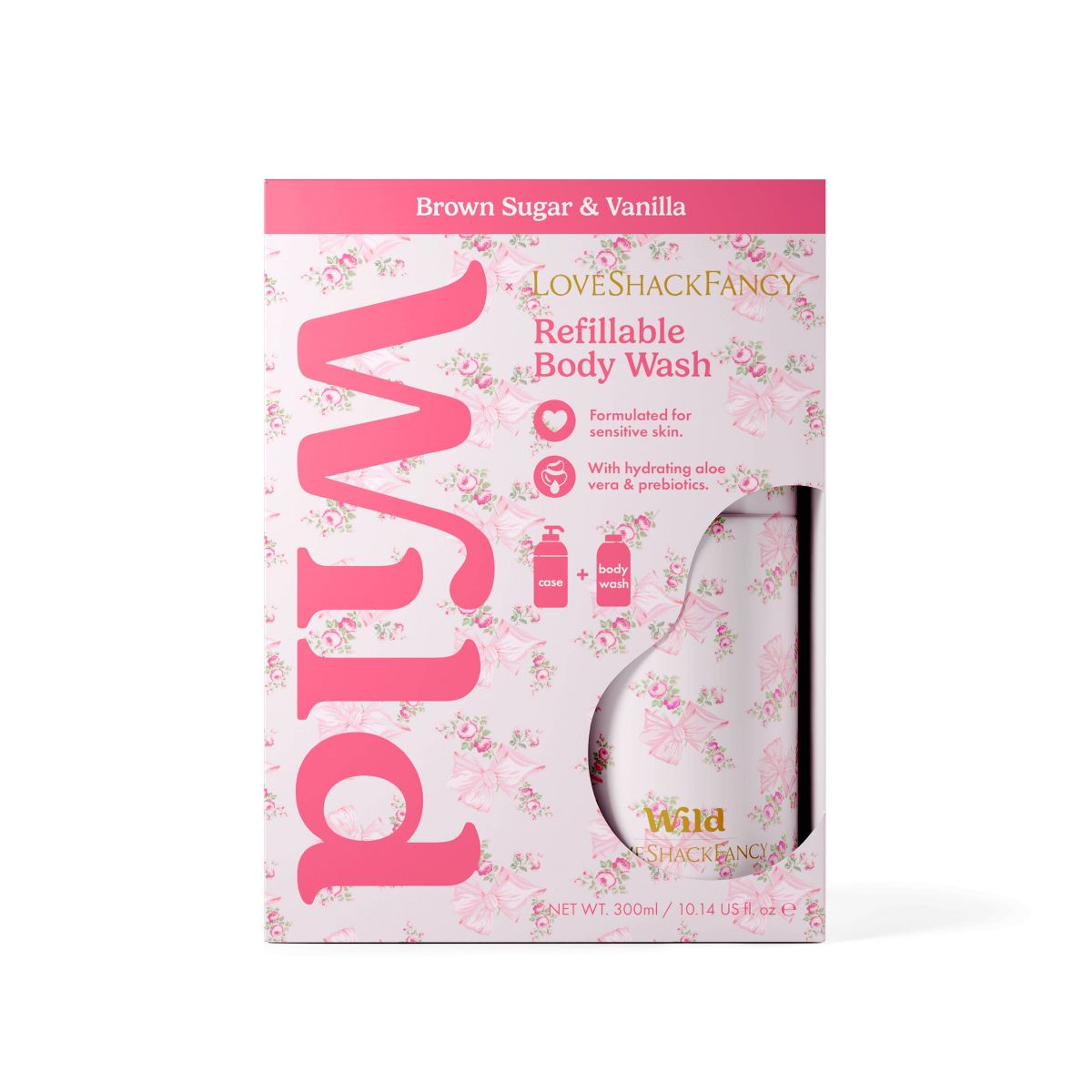 LoveShackFancy x Target - Wild Rosa Beaux Body Wash - Brown Sugar & Vanilla - 10.14 fl oz