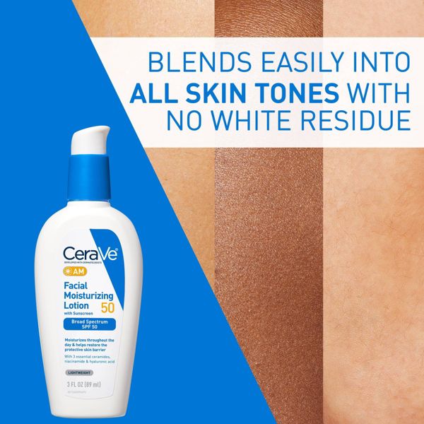 CeraVe Facial Moisturizing Lotion AM SPF50 - 3 fl oz