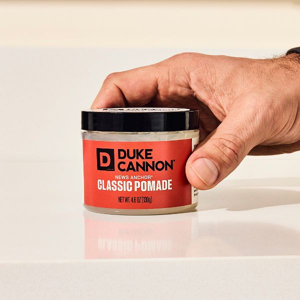 Duke Cannon Supply Co. News Anchor Classic Hair Pomade for Men - Strong Hold Light Shine - 4.6oz