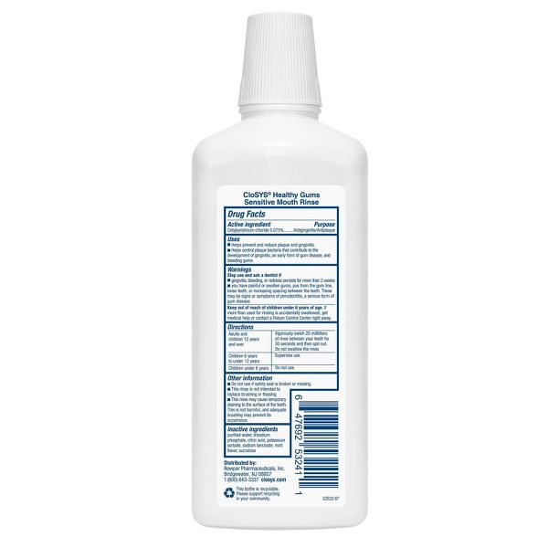 CloSYS Healthy Gums Sensitive Mouthwash - Gentle Mint - 32 fl oz