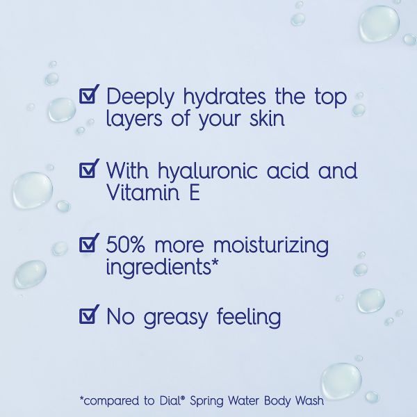 Dial Healthy Hydration Body Wash Hyaluronic Acid with Vitamin E - 16 fl oz