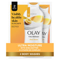 Olay Ultra Moisture Shea Butter Body Wash - 22 fl oz/2pk