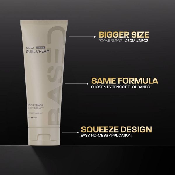 BASED Instant Definition & Frizz Control Curl Cream - 8.5 fl oz