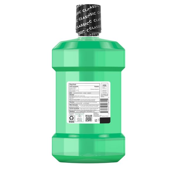 Listerine Antiseptic Intense Mouthwash for Bad Breath Spearmint - 1.5L