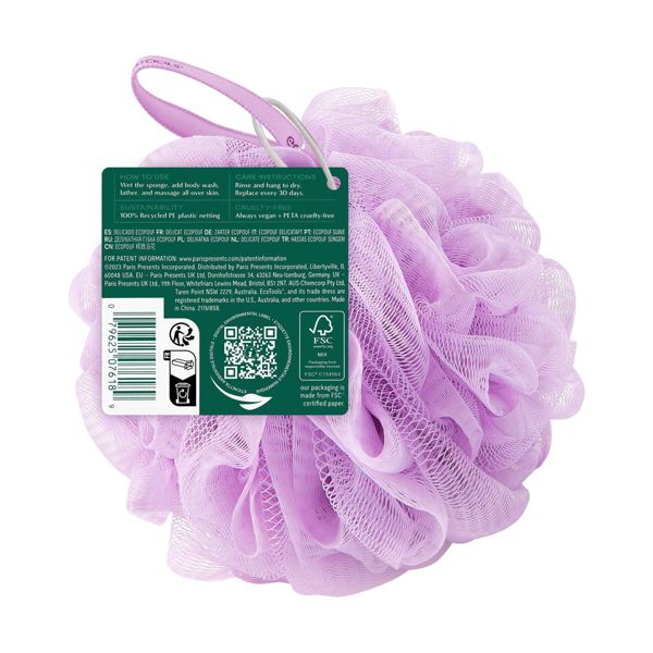 EcoTools Delicate EcoPouf Loofah - Glacial Blue