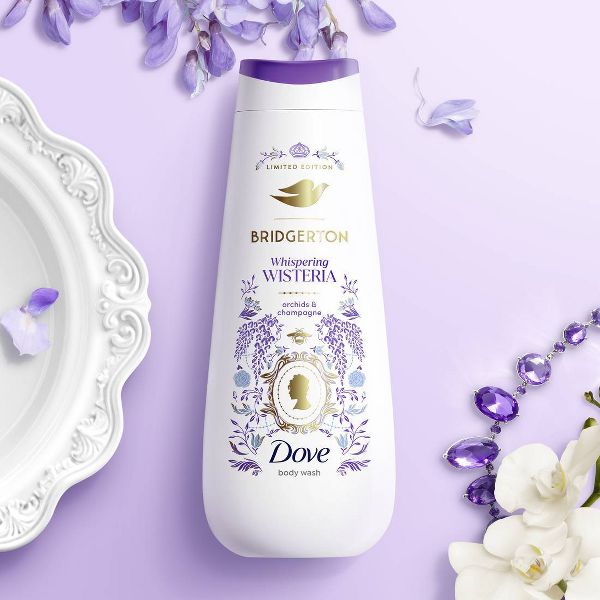 Dove Beauty Limited Edition Bridgerton Body Wash - Whispering Wisteria - Orchids & Champagne Scent - 20oz