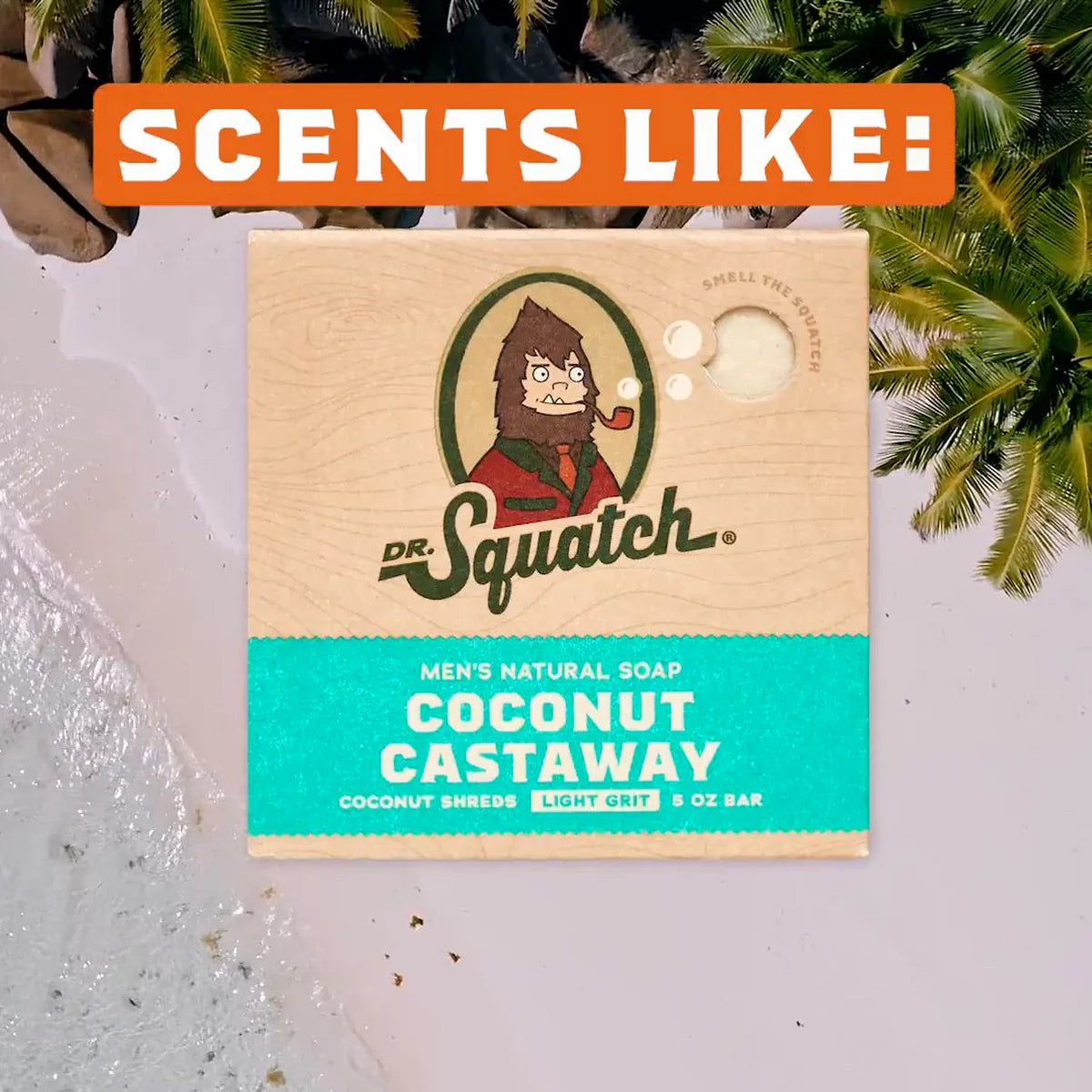 DR. SQUATCH Men's Natural Shampoo - Coconut Castaway - 11 fl oz
