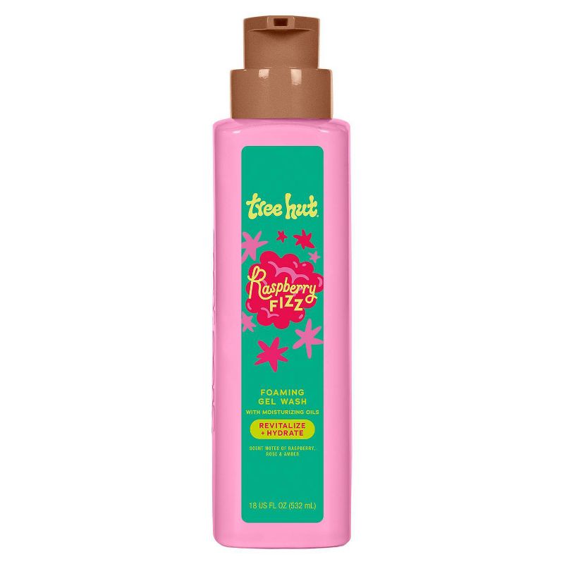 Tree Hut Foaming Gel Body Wash - Raspberry Fizz - 18 fl oz