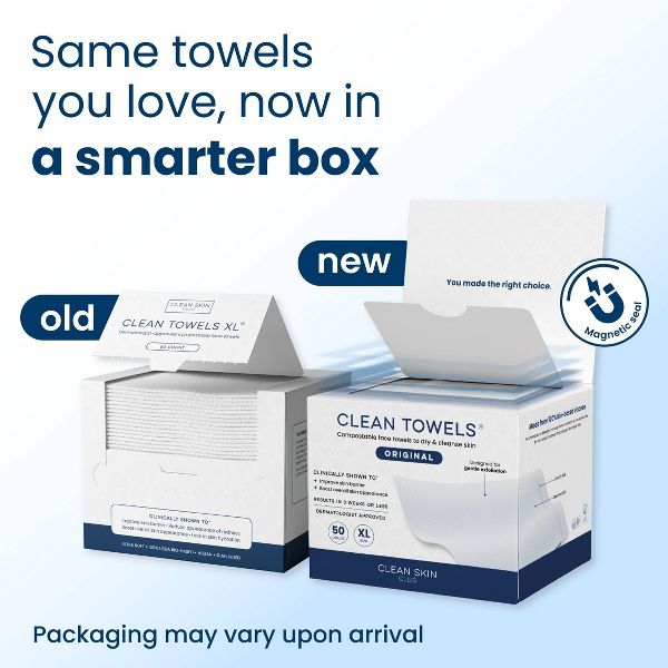 Clean Skin Club Disposable Face Towel for Improved Skin - XL - 50ct