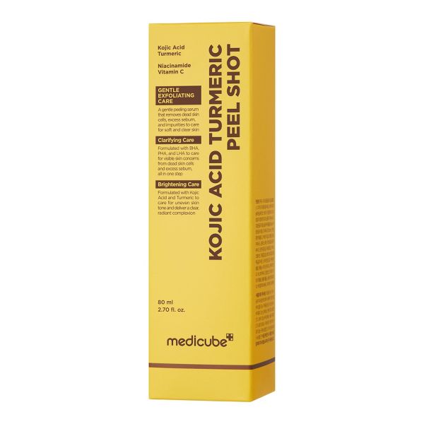 medicube Kojic Acid Turmeric Facial Peel Shot - Travel Size - 80ml