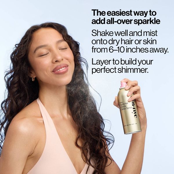 Eva NYC Kweeen Gold Hair & Body Glitter Spray - 4.9oz