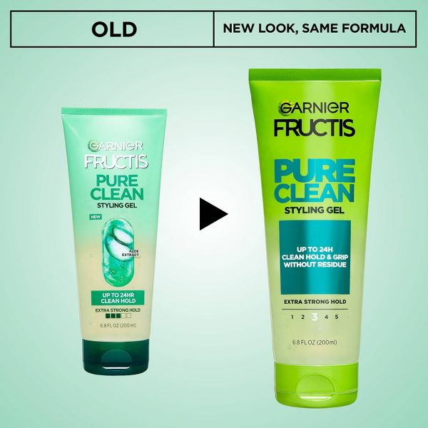 Garnier Fructis Style Pure Clean Extra Strong Hold Hair Gel - 6.8 fl oz