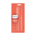 Philips One by Sonicare Battery Electric Toothbrush Model HY1100/01 with Travel Case and Brush Head - Coral
