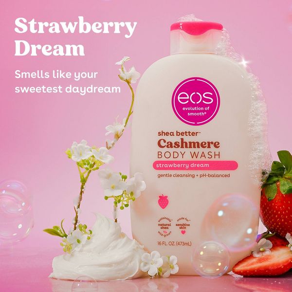 eos Cashmere Body Wash - Strawberry Dream - 16 fl oz