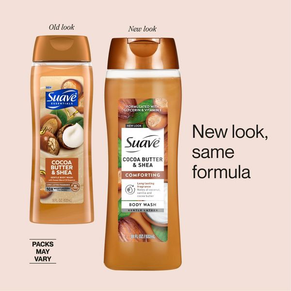 Suave Body Wash - Cocoa Butter+Shea - 18 fl oz