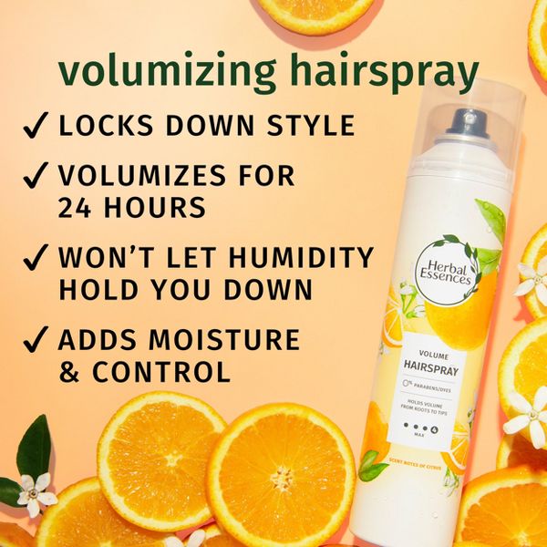 Herbal Essences Touchable Hold Volume Hair Spray, Paraben Free - 8oz