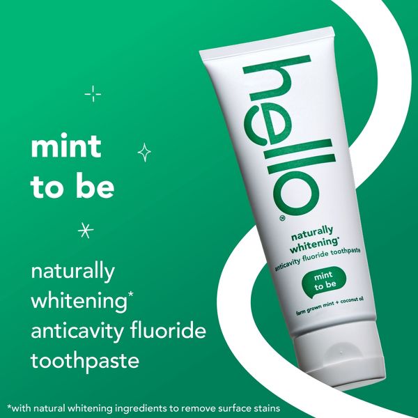 hello Naturally Whitening Anticavity Fluoride Toothpaste - Mint - 5oz