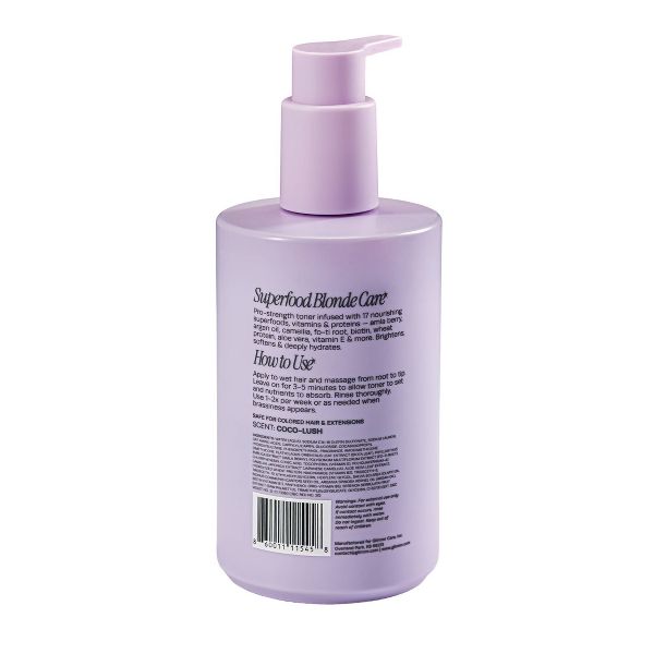 Glimmr Blonde Restore Purple Toning Shampoo - 11.8 fl oz: Brightening, Toning, Hydrating