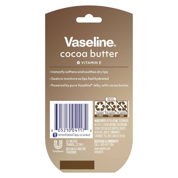 Vaseline Lip Therapy Cocoa Butter Twin Pack - 2ct/0.5oz