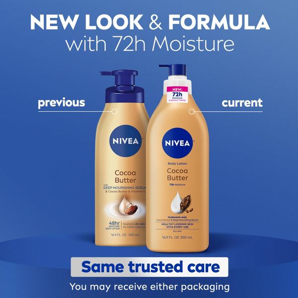 NIVEA Cocoa Butter Body Lotion for Dry Skin - 16.9 fl oz