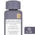 Kristin Ess Sulfate Free Purple Shampoo, Tones Brassiness for Blonde + Brunette Hair - 10 fl oz