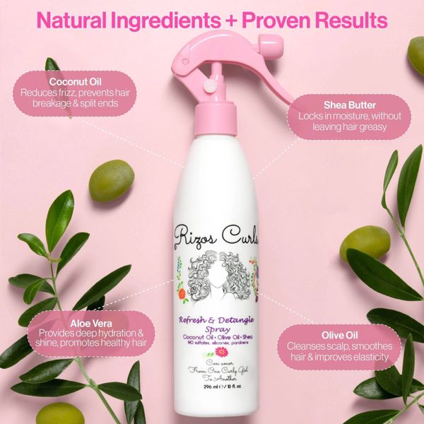 Rizos Curls Refresh & Detangle Spray - 10 fl oz