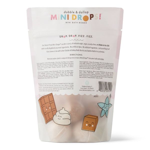 Dabble & Dollop Mini Bath Bombs - Sweet Treat - 12ct/0.8oz