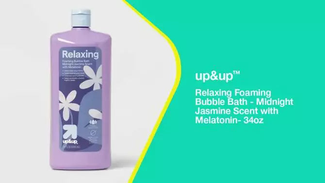 Relaxing Foaming Bubble Bath - Moonlight Jasmine Scent with Melatonin - 34oz - up&up™