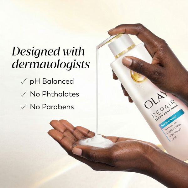 Olay Premium Bump Erasing Exfoliating Body Wash with AHA Serum Complex - 20 fl oz