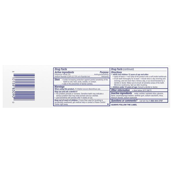 Sensodyne Pronamel Multi-Action Toothpaste for Enamel Strengthening and Daily Cavity Protection, 4 oz