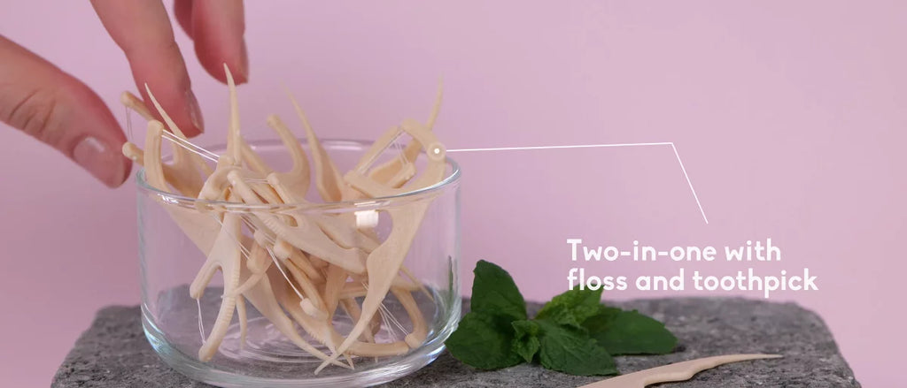 The Humble Co. Plant-Based Dental Floss Picks - Mint - 50ct/4pk
