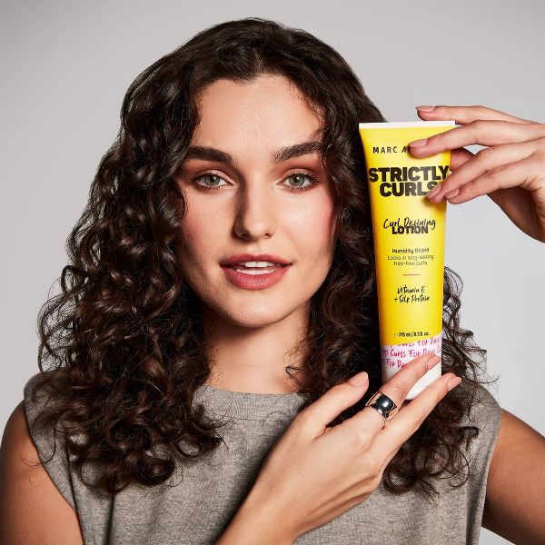 Marc Anthony Strictly Curls Curl Defining Lotion Hair Gel & Heat Protectant - Vitamin E - 8.3 fl oz