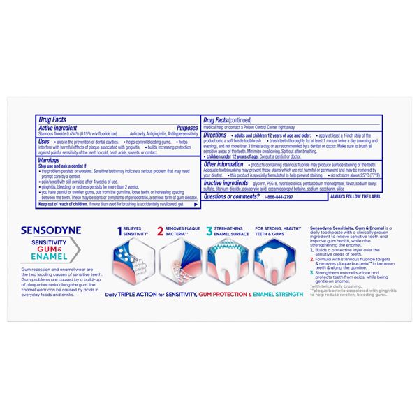 Sensodyne Sensitivity & Gum + Enamel Toothpaste - 3.4oz