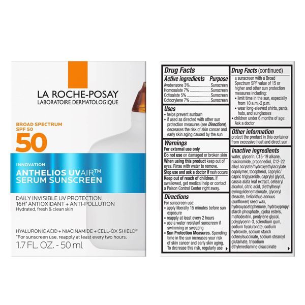 La Roche Posay Anthelios UV Air, UVA/UVB Protection Antioxidant Serum - 1.69 fl oz