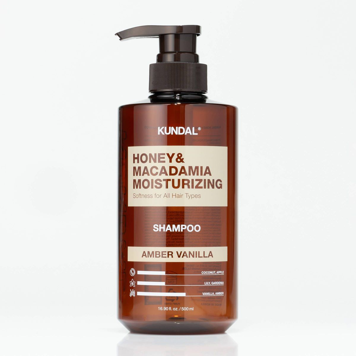 KUNDAL Honey & Macadamia Moisturizing Shampoo - Amber Vanilla - 16.90 fl oz