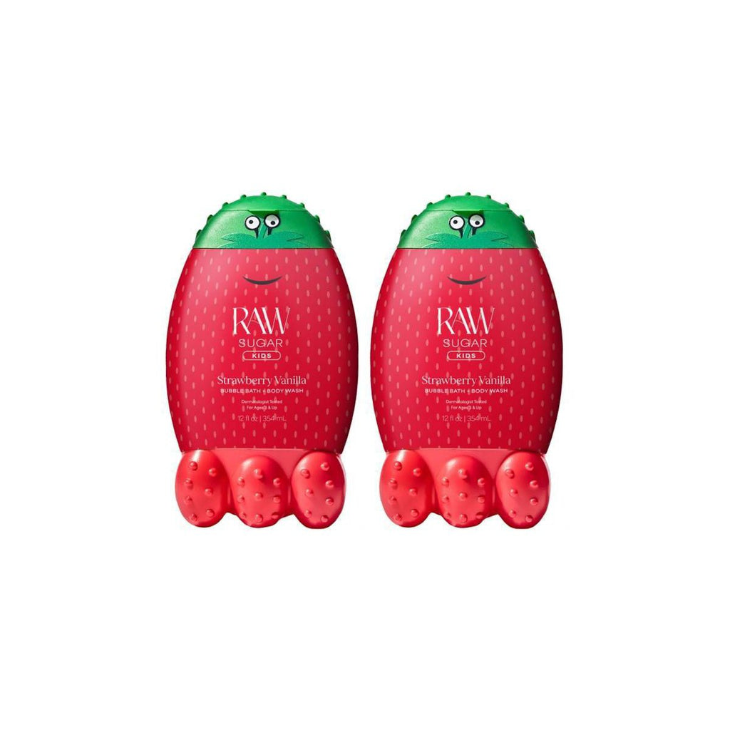 Raw Sugar Kids' Bubble Bath + Body Wash - Strawberry Vanilla - 12 fl oz