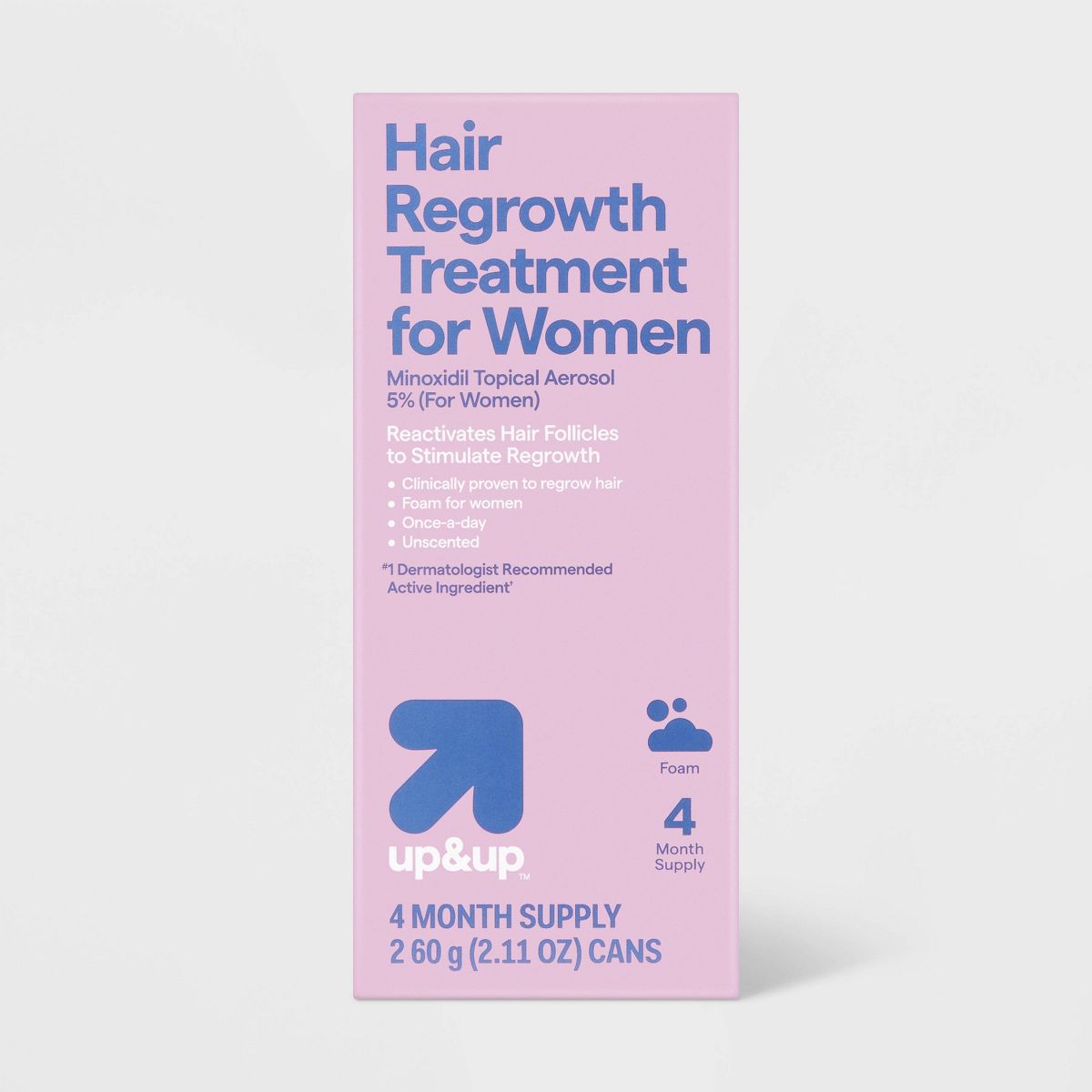 Hair Regrowth Treatment with Minoxidil 5% & Topical Aerosol for Women - 2pk/2.11oz - up&up™