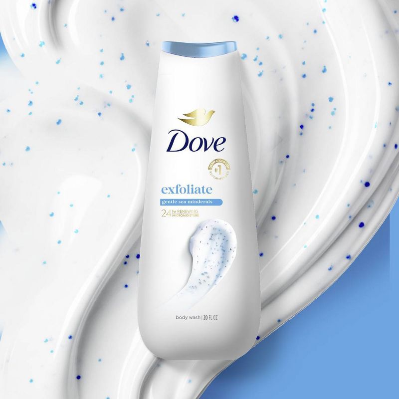 Dove Gentle Exfoliate Body Wash - Sea Minerals 24hr Lotion-Soft Skin - 20 fl oz